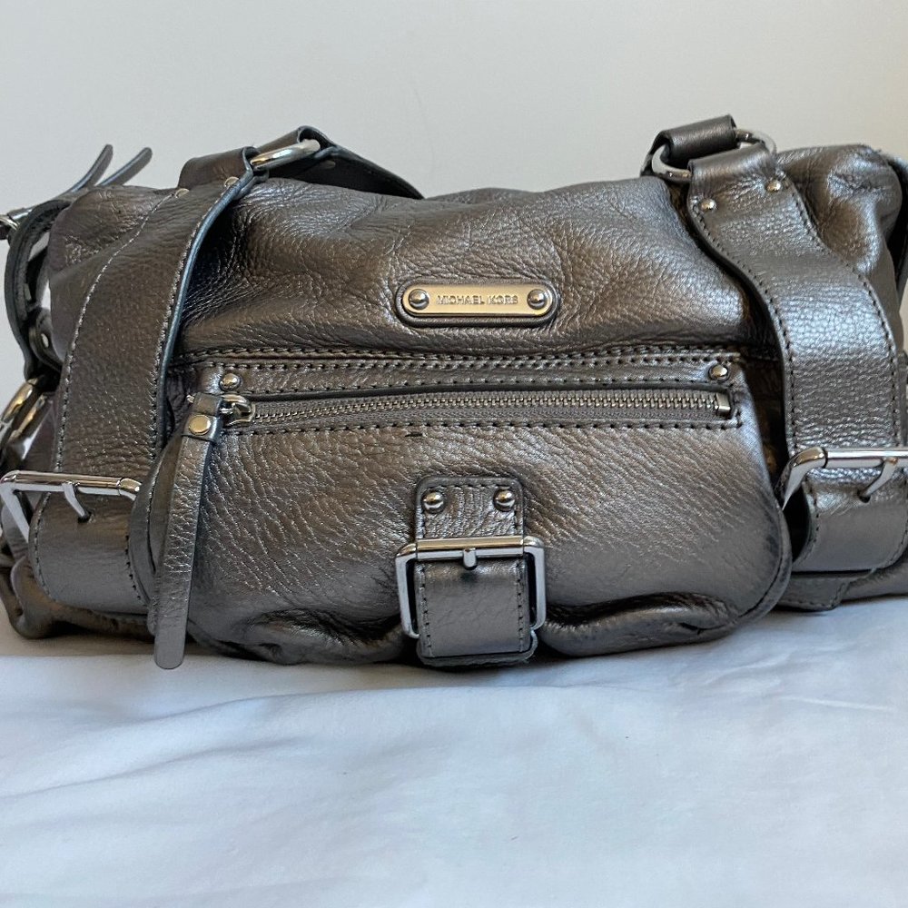 Silver Michael Kors Shoulder Bag